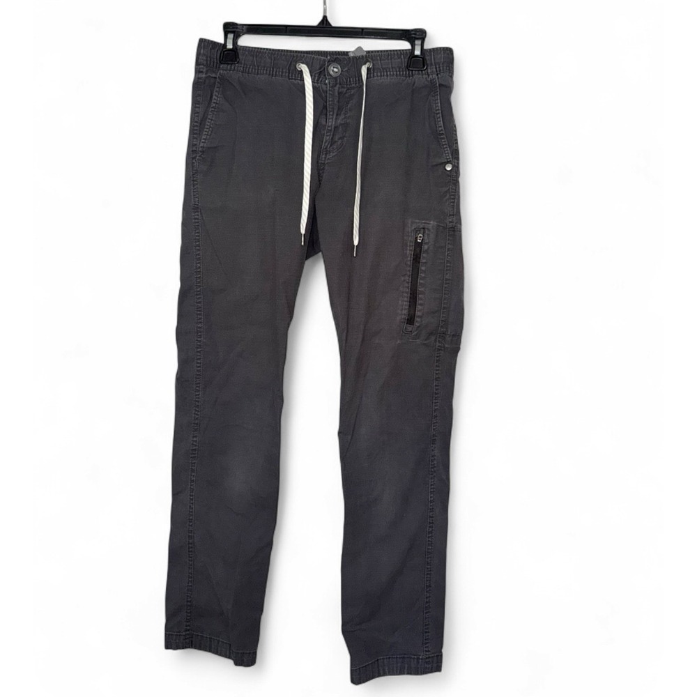 Vuori Womens Ripstop Pants S Charcoal Gray Organic Cotton Hiking VW401 *Stain